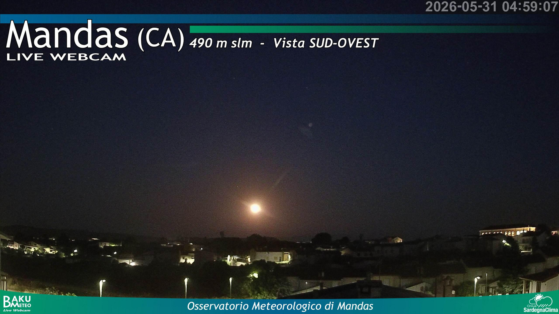 time-lapse frame, Mandas webcam