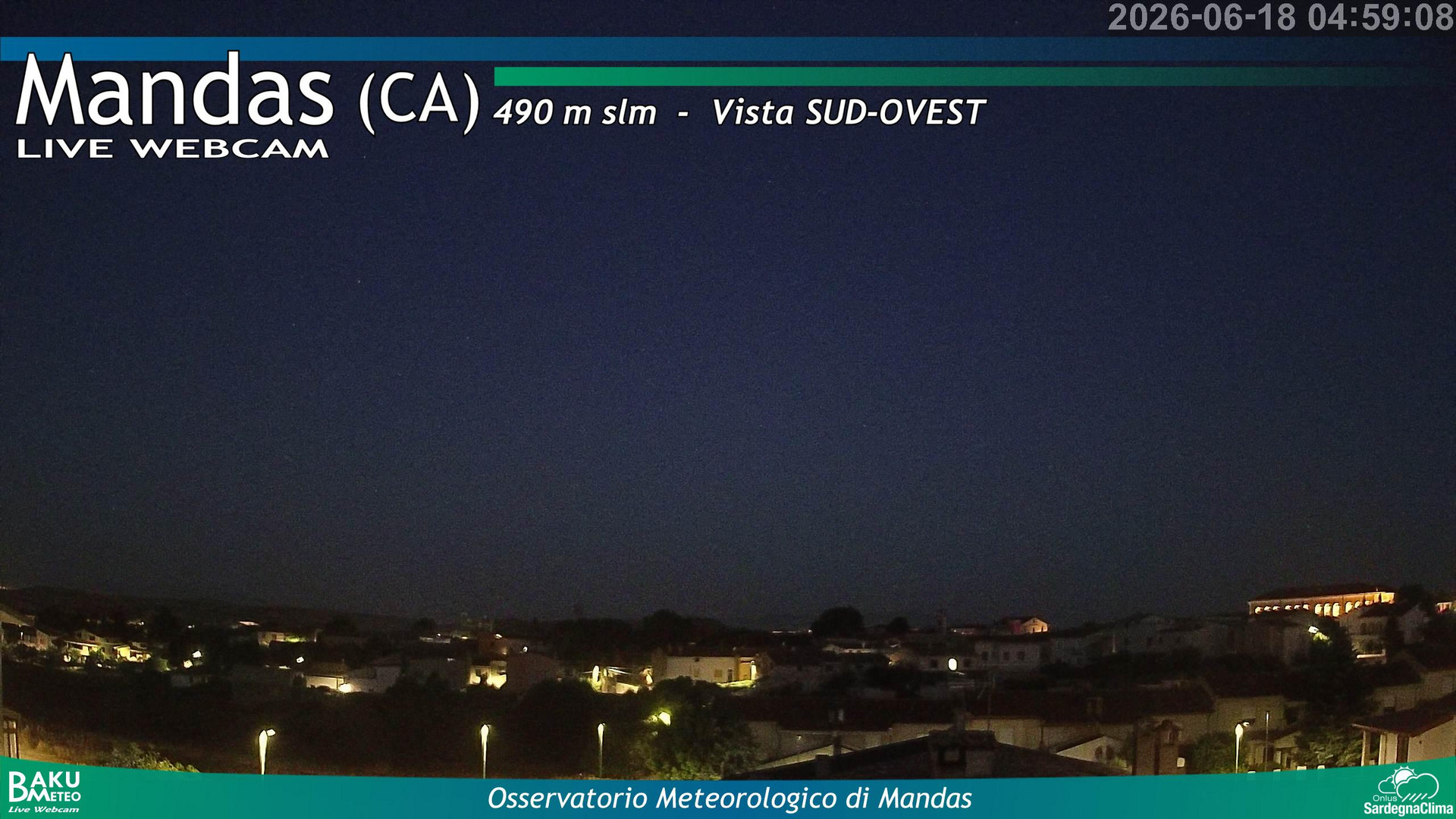 time-lapse frame, Mandas webcam