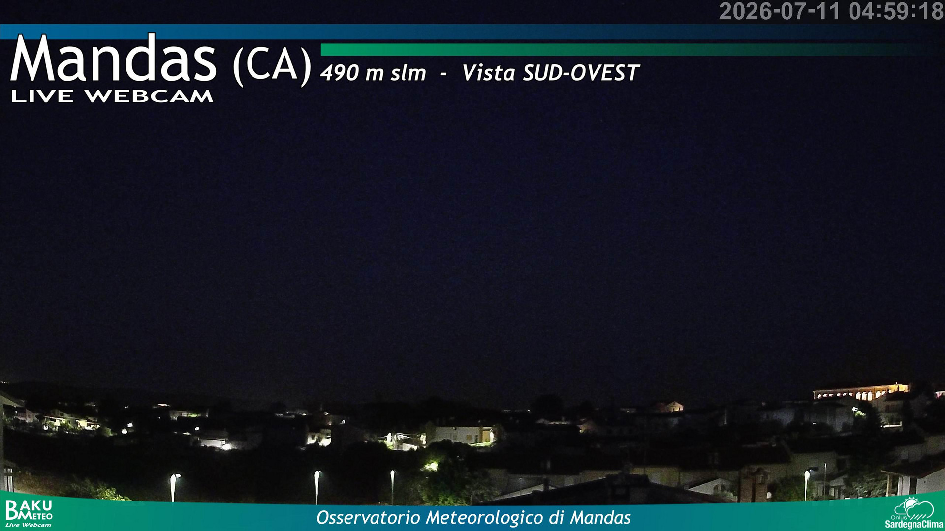 time-lapse frame, Mandas webcam