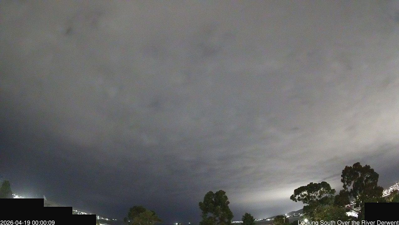 time-lapse frame, Aurora Cam Tasmania webcam