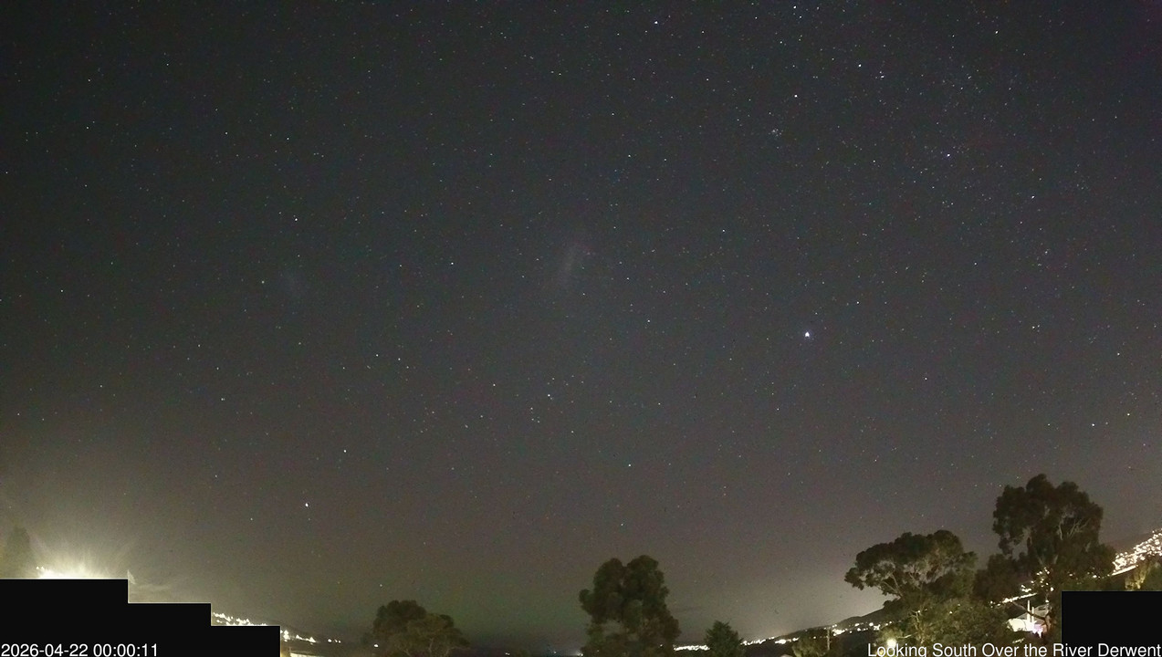 time-lapse frame, Aurora Cam Tasmania webcam