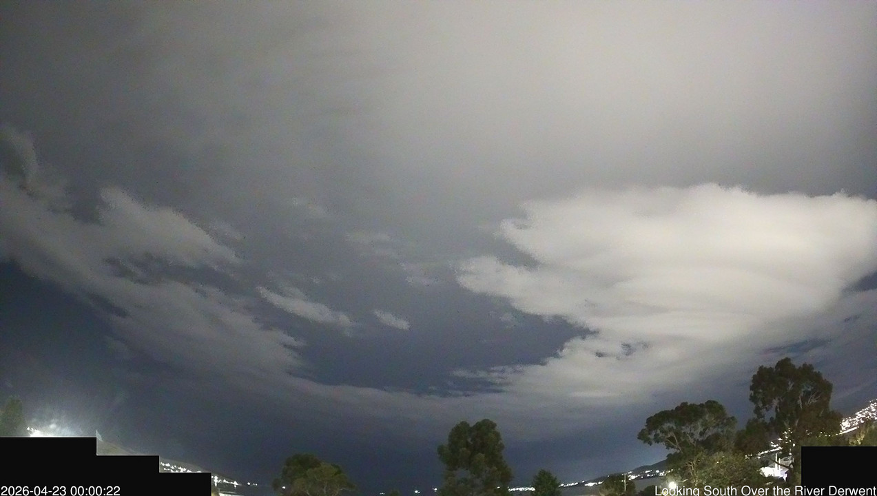 time-lapse frame, Aurora Cam Tasmania webcam