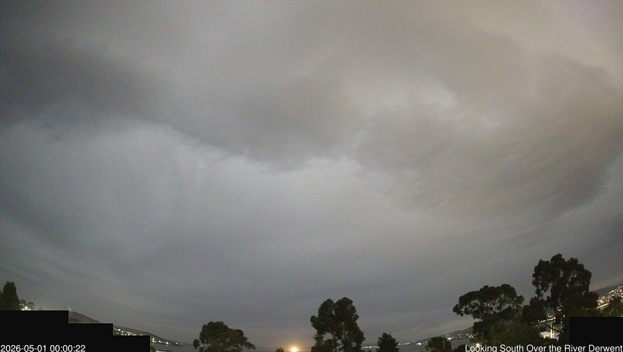time-lapse frame, Aurora Cam Tasmania webcam
