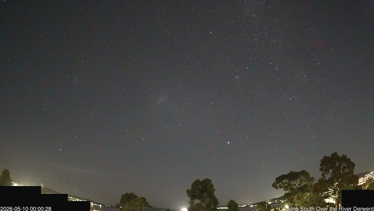 time-lapse frame, Aurora Cam Tasmania webcam
