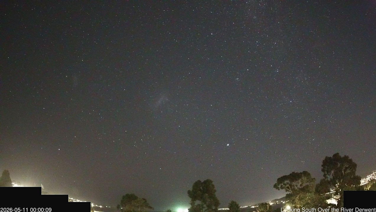 time-lapse frame, Aurora Cam Tasmania webcam