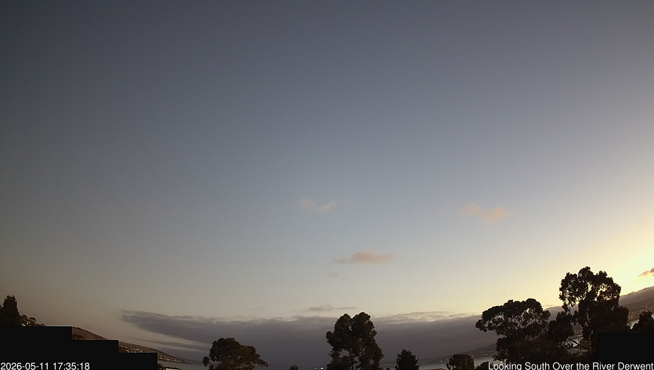 time-lapse frame, Aurora Cam Tasmania webcam
