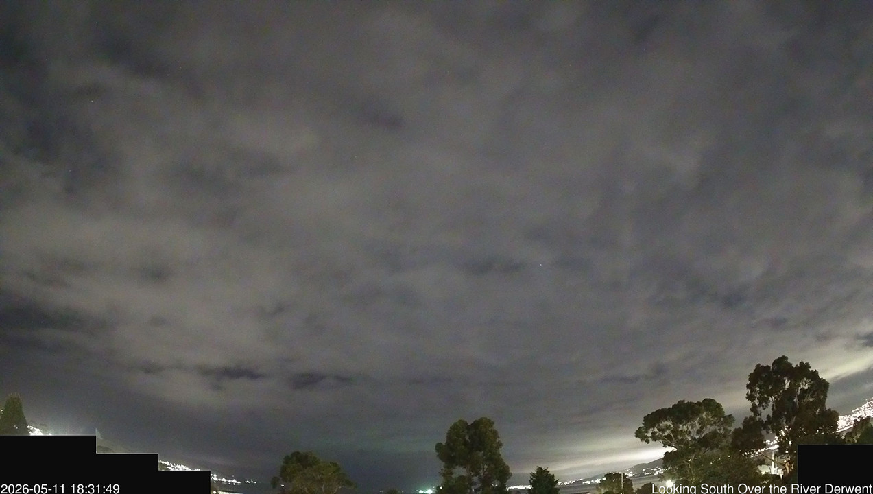 time-lapse frame, Aurora Cam Tasmania webcam