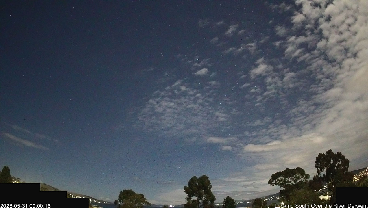 time-lapse frame, Aurora Cam Tasmania webcam