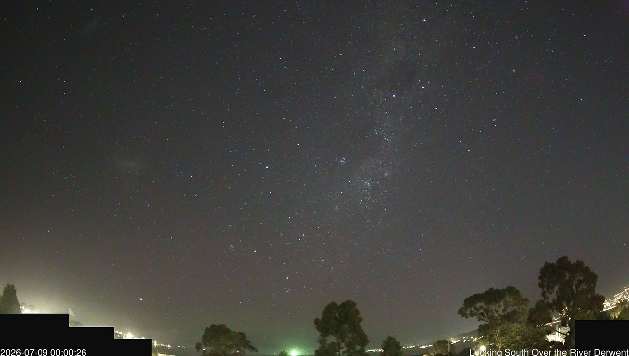 time-lapse frame, Aurora Cam Tasmania webcam