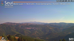 view from Monte Lusei Panoramica on 2025-07-01