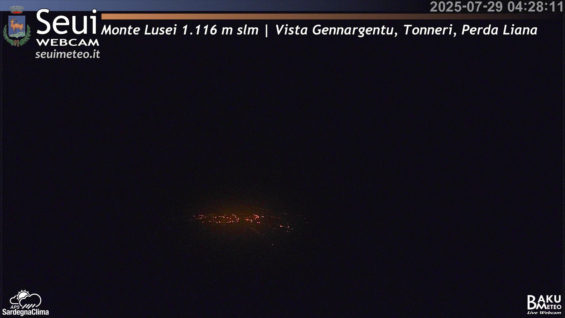 time-lapse frame, Monte Lusei Panoramica webcam