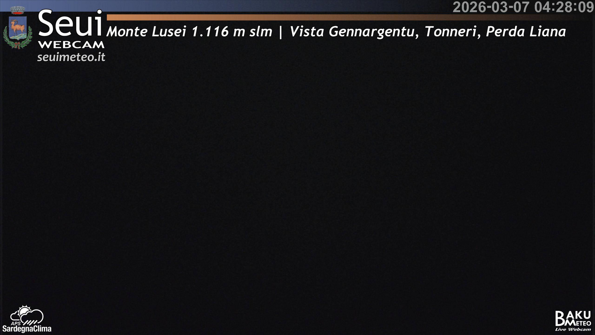 time-lapse frame, Monte Lusei Panoramica webcam