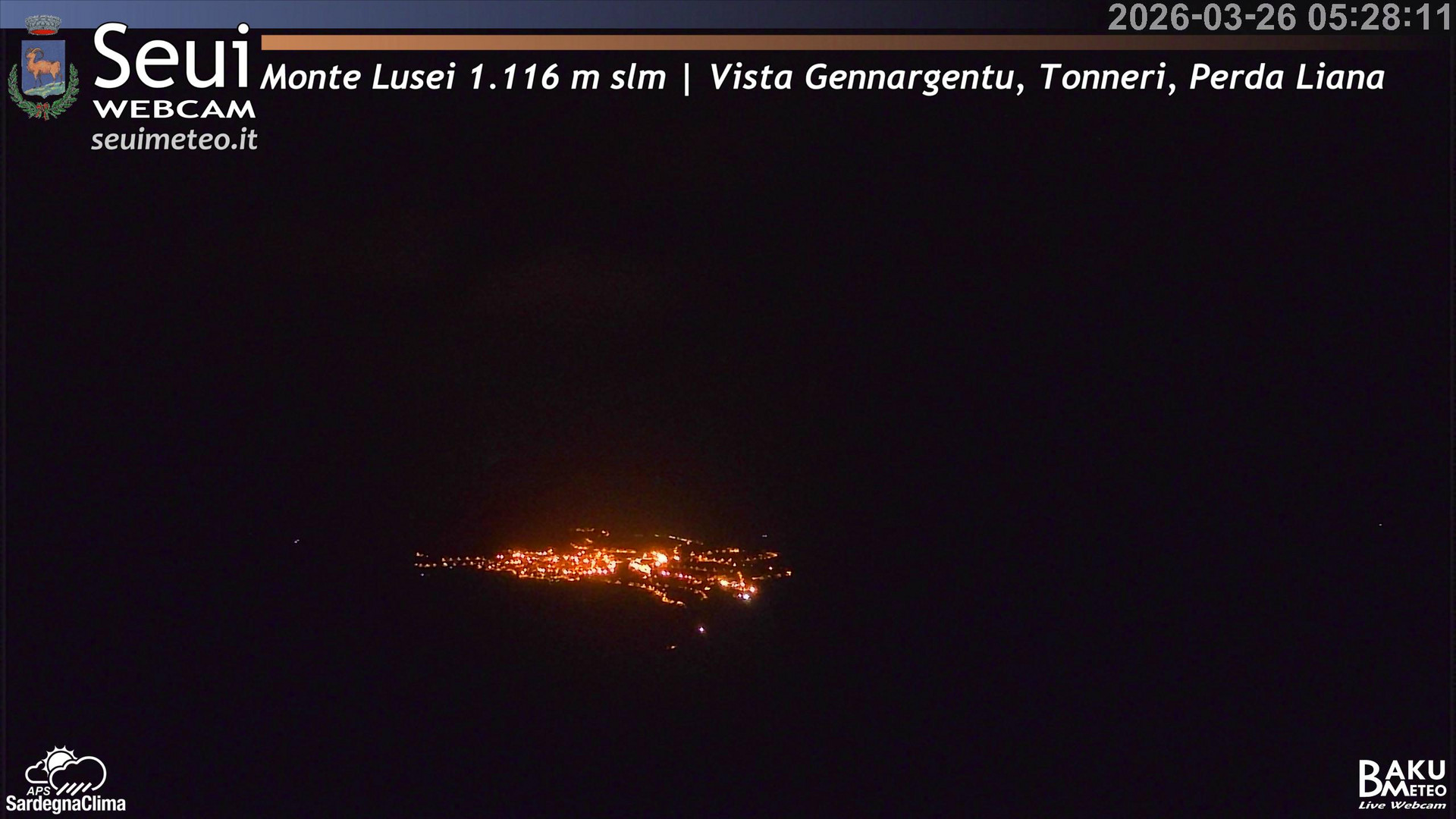 time-lapse frame, Monte Lusei Panoramica webcam