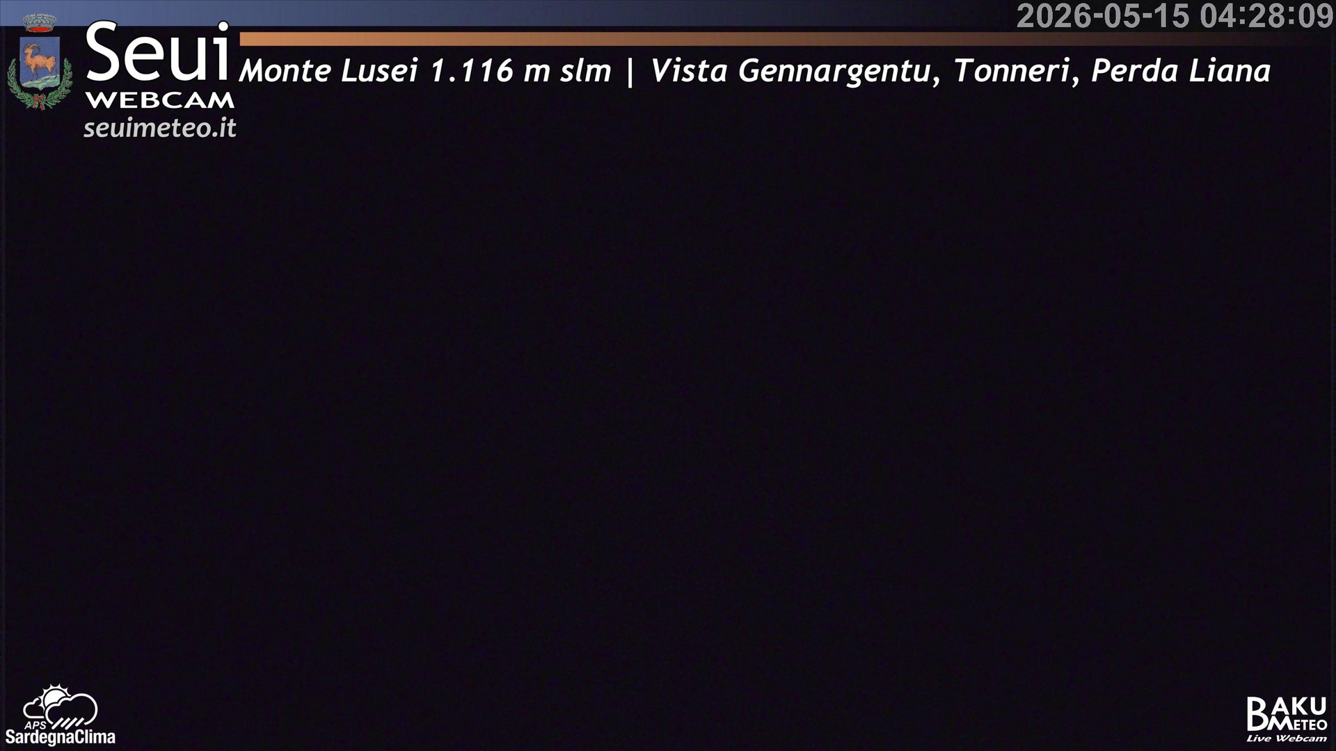 time-lapse frame, Monte Lusei Panoramica webcam