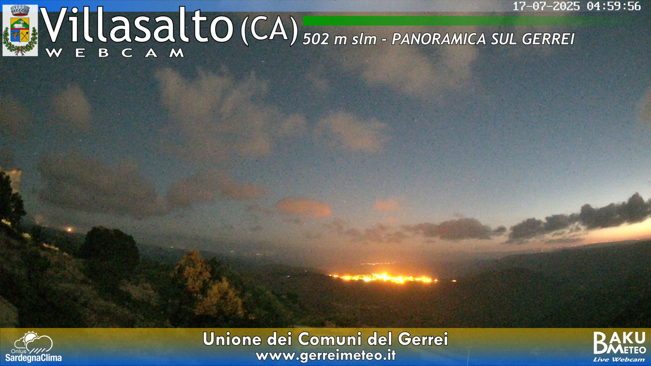 time-lapse frame, Villasalto webcam
