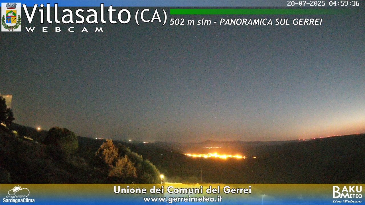 time-lapse frame, Villasalto webcam