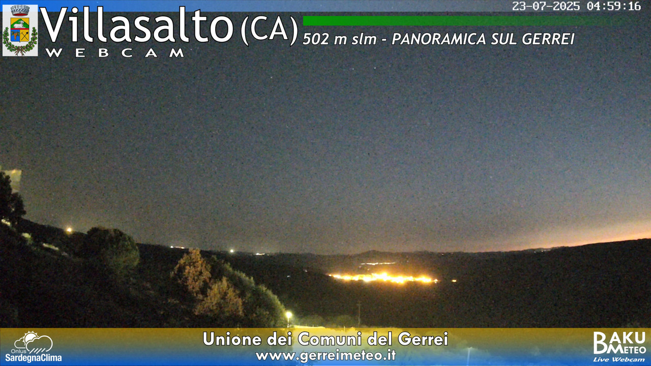time-lapse frame, Villasalto webcam