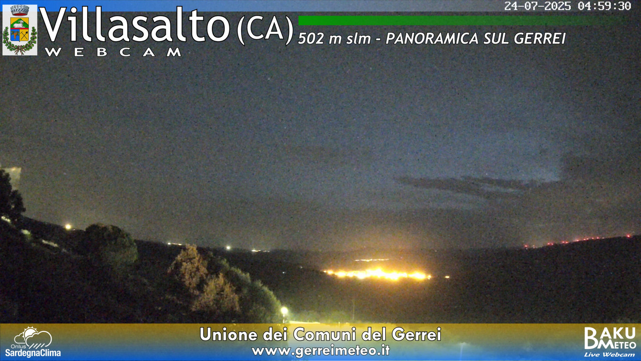 time-lapse frame, Villasalto webcam
