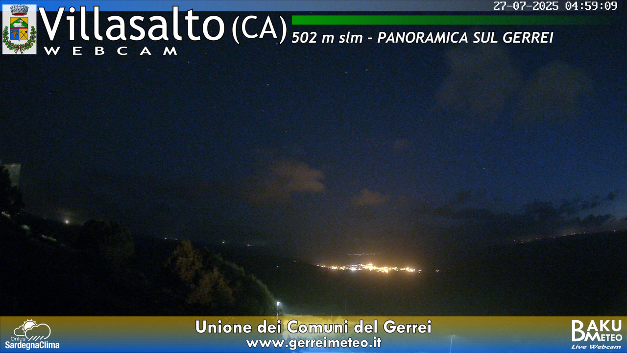 time-lapse frame, Villasalto webcam