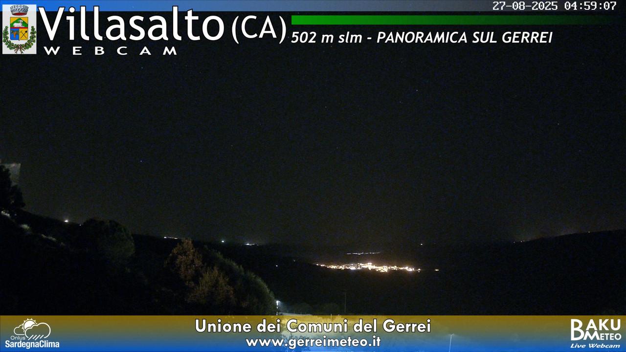 time-lapse frame, Villasalto webcam
