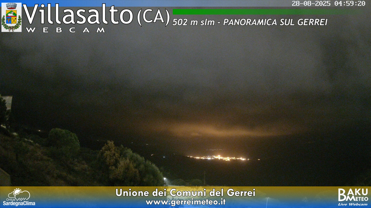 time-lapse frame, Villasalto webcam
