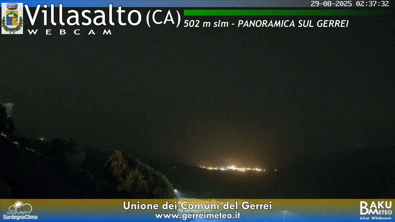 time-lapse frame, Villasalto webcam