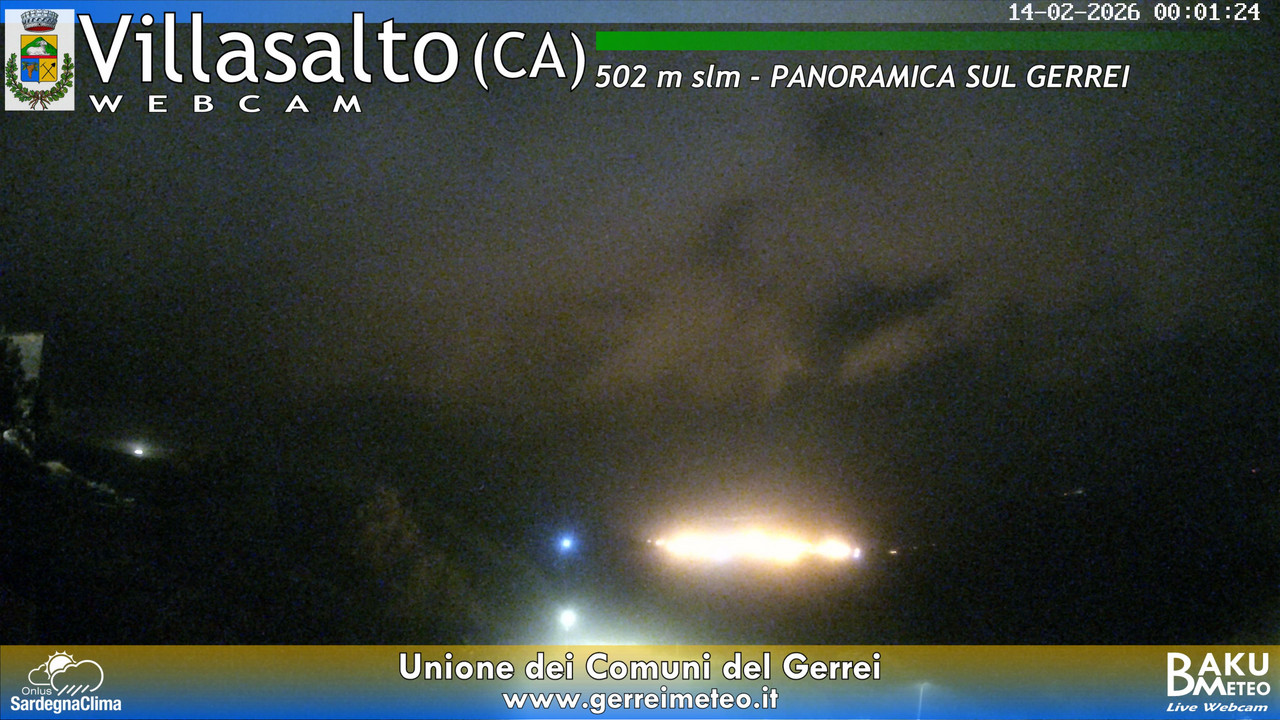 time-lapse frame, Villasalto webcam