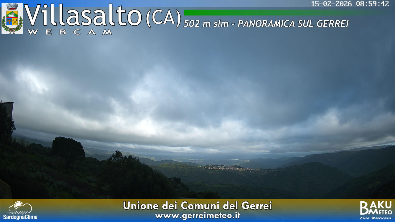 time-lapse frame, Villasalto webcam