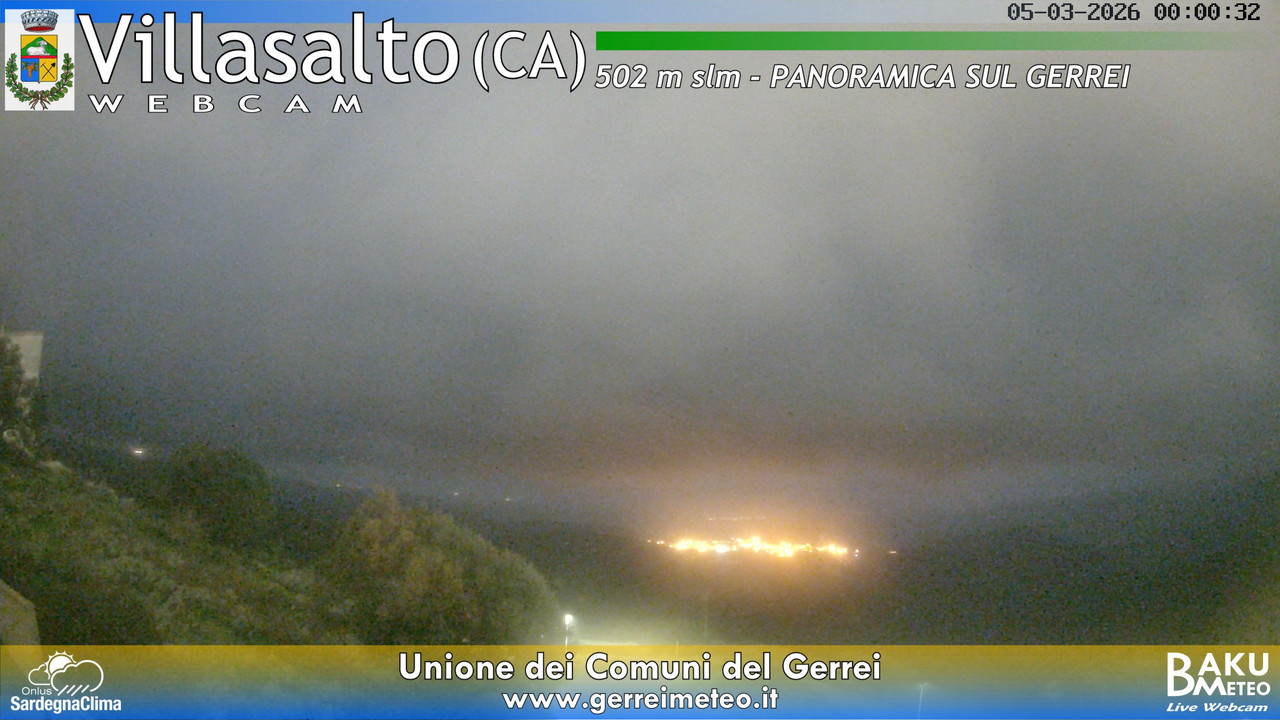 time-lapse frame, Villasalto webcam