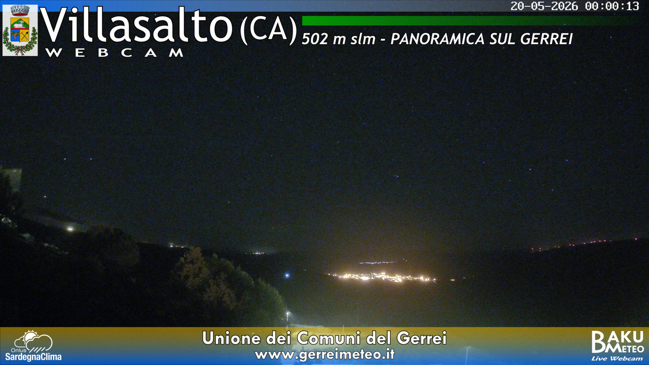 time-lapse frame, Villasalto webcam