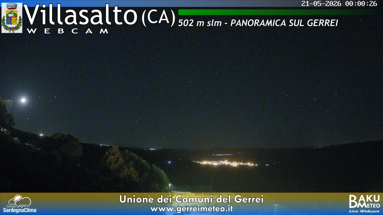 time-lapse frame, Villasalto webcam