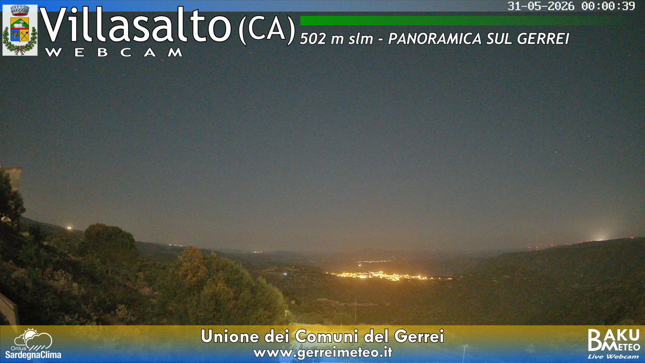 time-lapse frame, Villasalto webcam