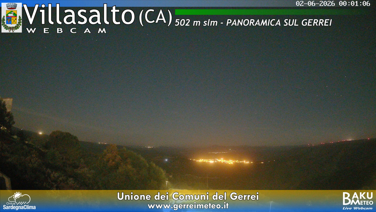time-lapse frame, Villasalto webcam