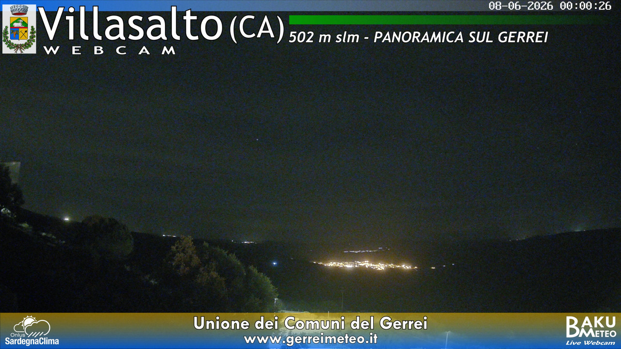 time-lapse frame, Villasalto webcam