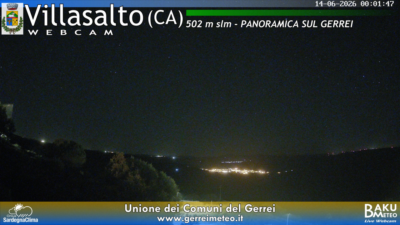 time-lapse frame, Villasalto webcam