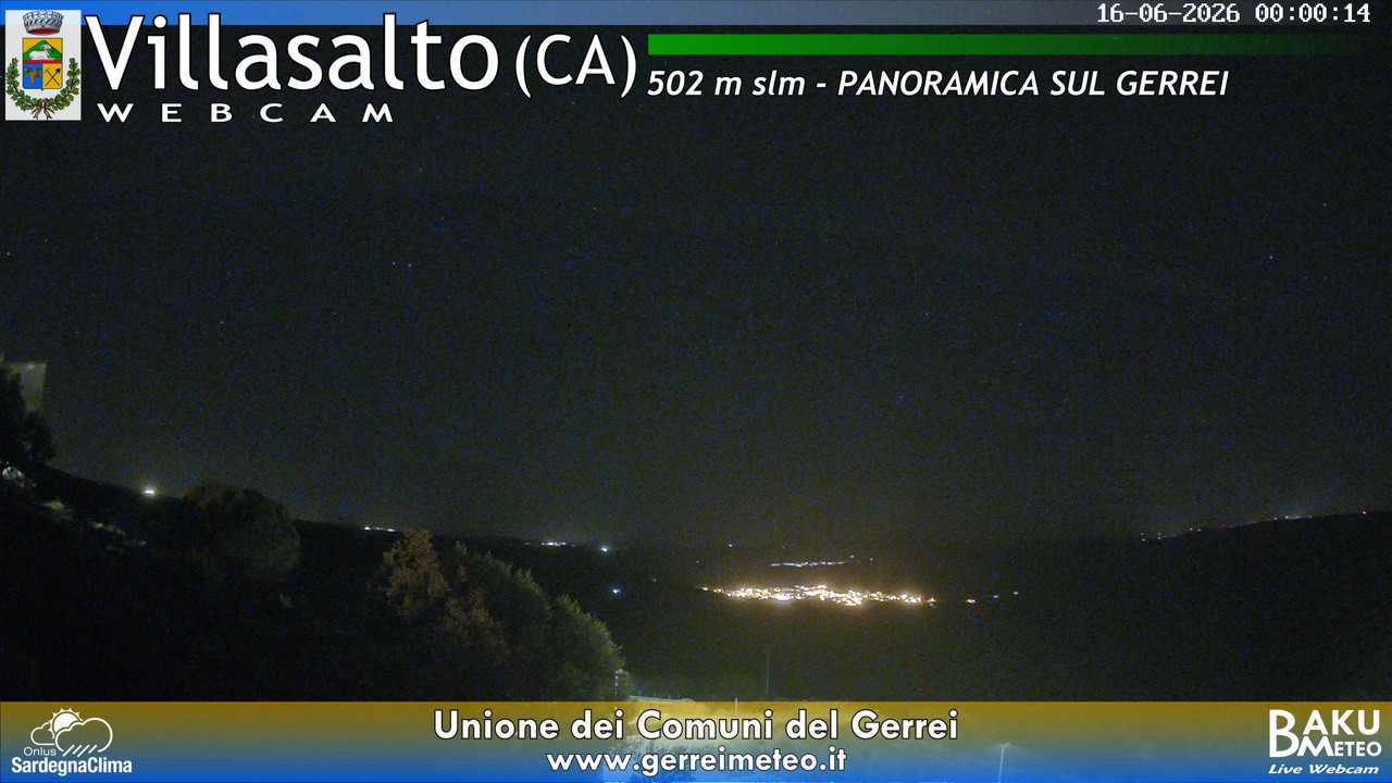 time-lapse frame, Villasalto webcam