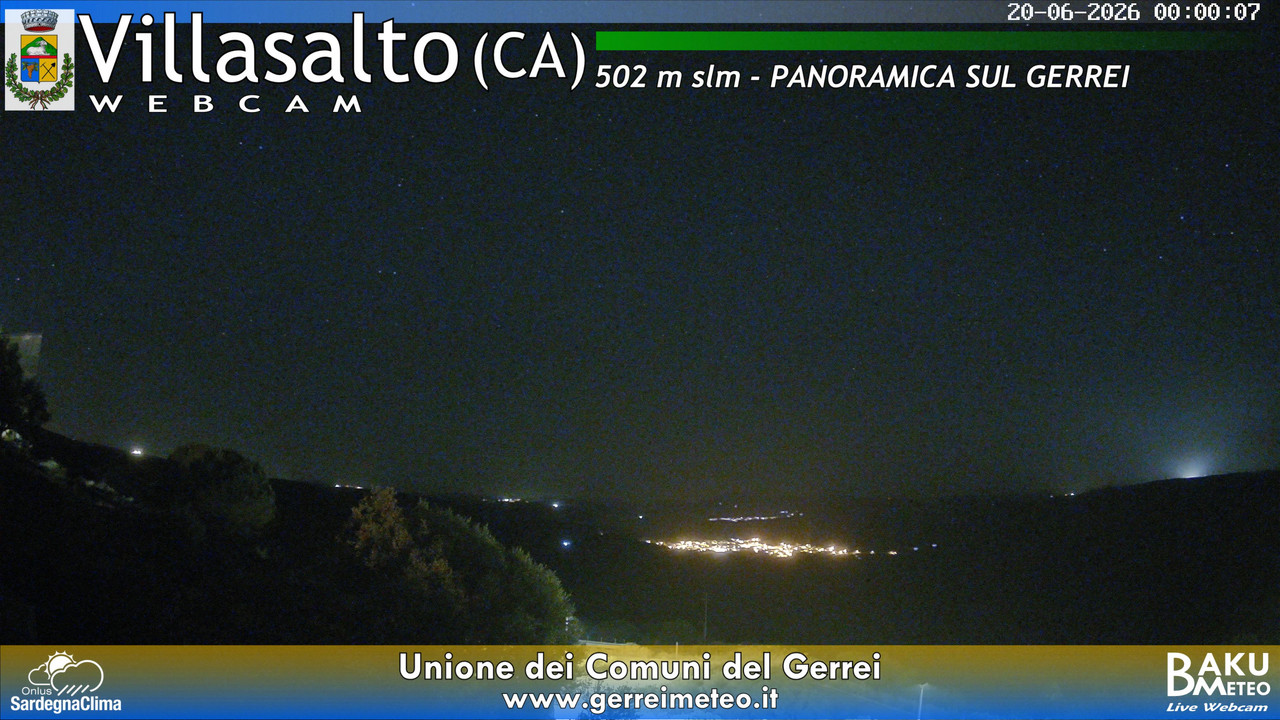 time-lapse frame, Villasalto webcam