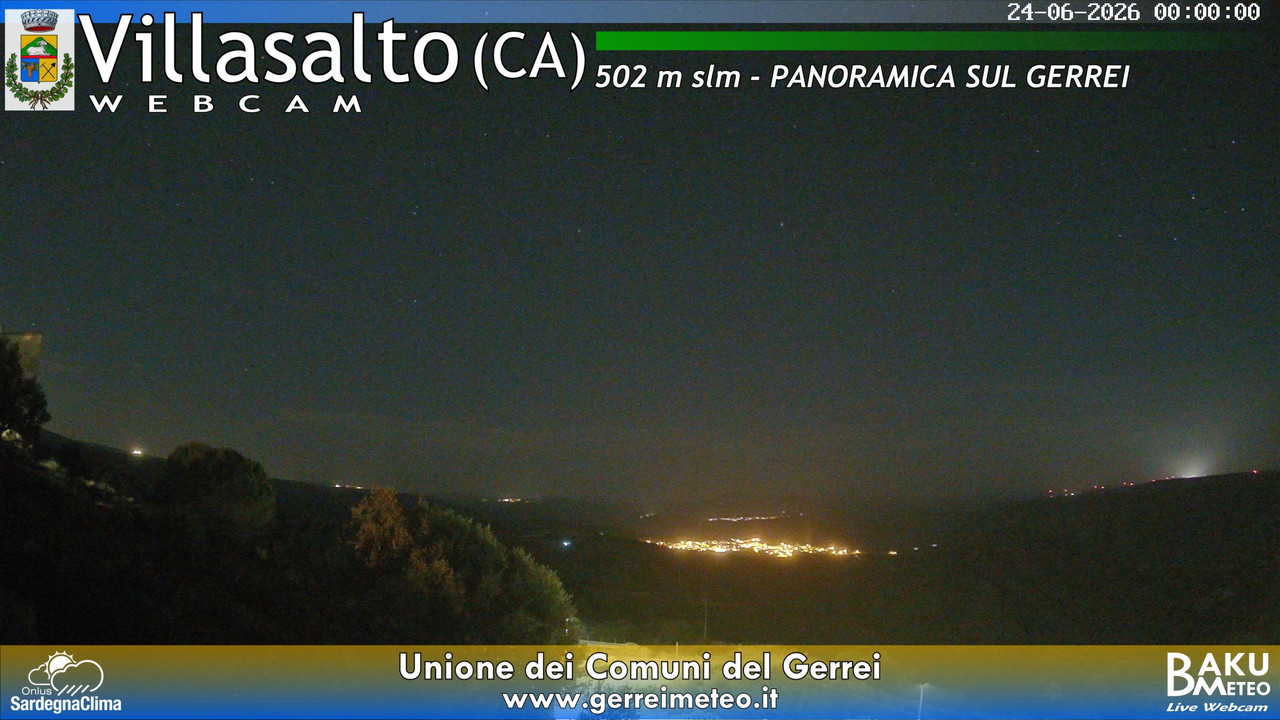 time-lapse frame, Villasalto webcam