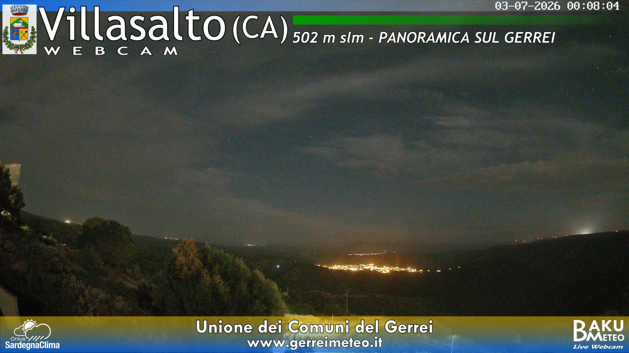 time-lapse frame, Villasalto webcam