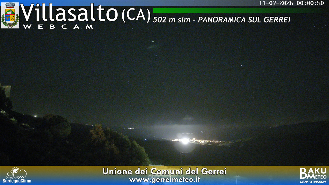 time-lapse frame, Villasalto webcam