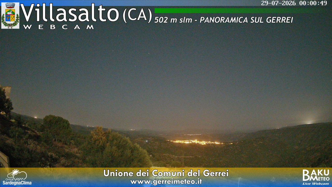 time-lapse frame, Villasalto webcam