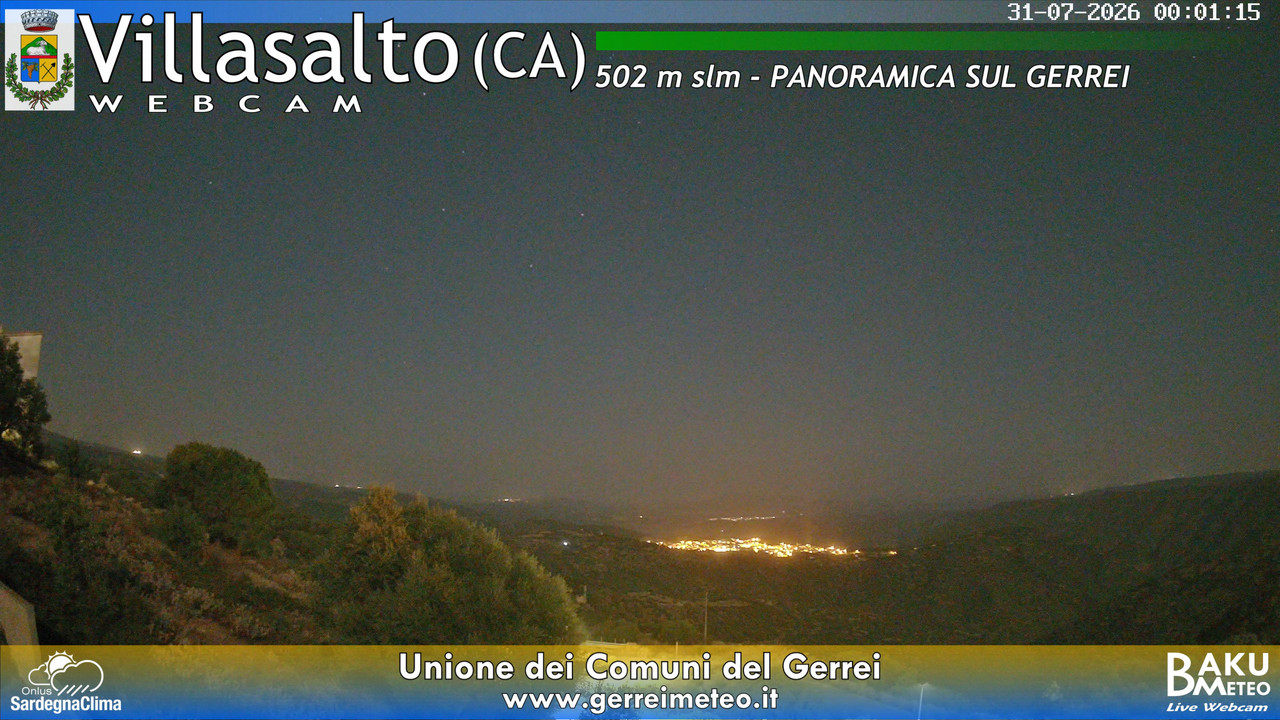 time-lapse frame, Villasalto webcam