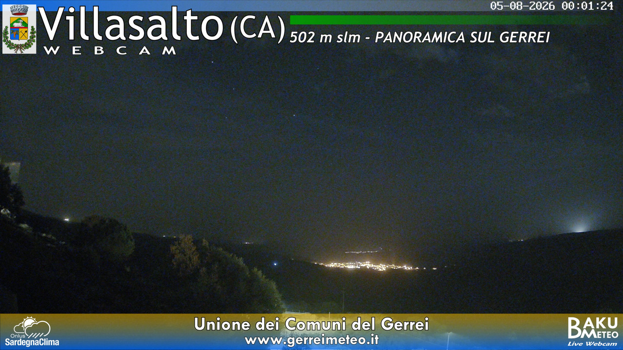 time-lapse frame, Villasalto webcam