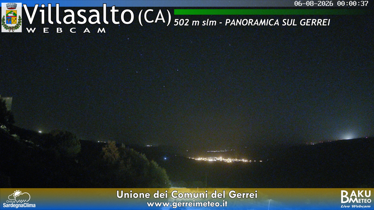 time-lapse frame, Villasalto webcam