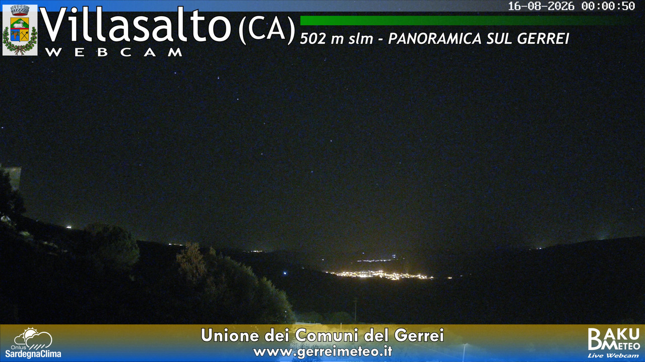 time-lapse frame, Villasalto webcam