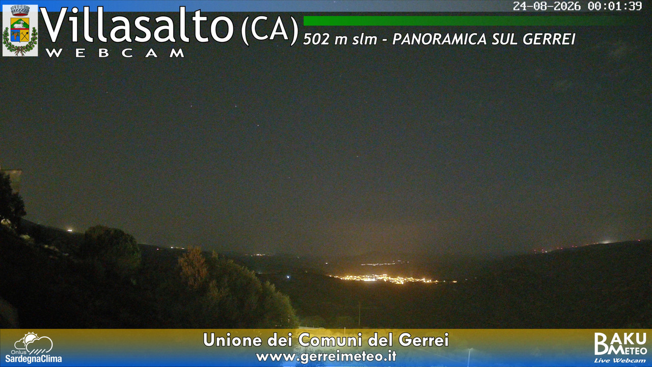 time-lapse frame, Villasalto webcam