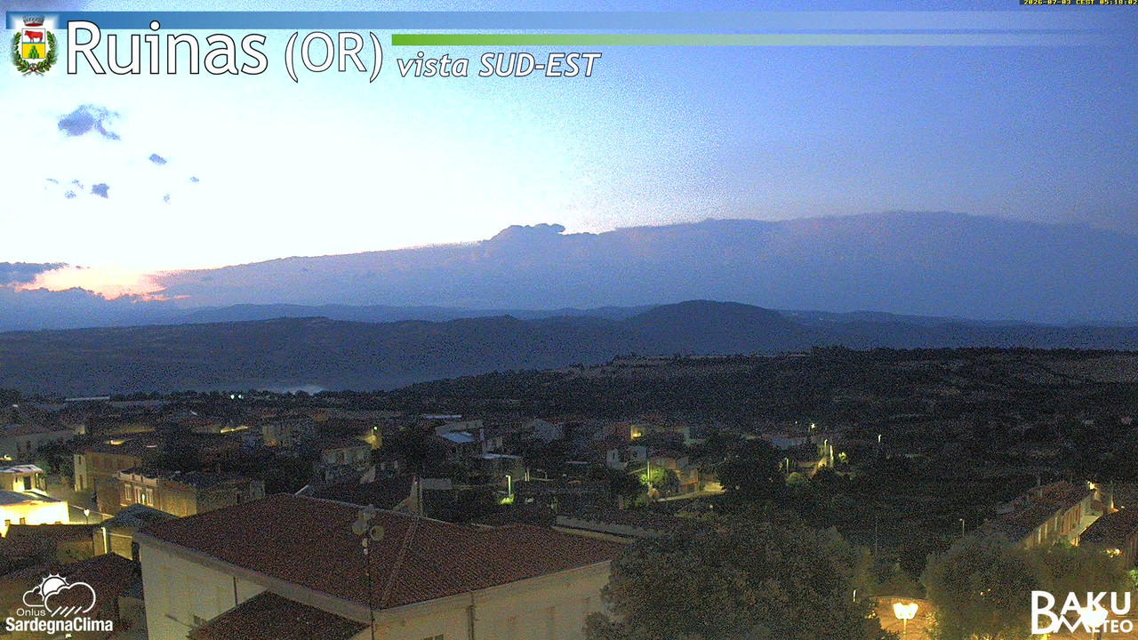 time-lapse frame, Ruinas SE webcam