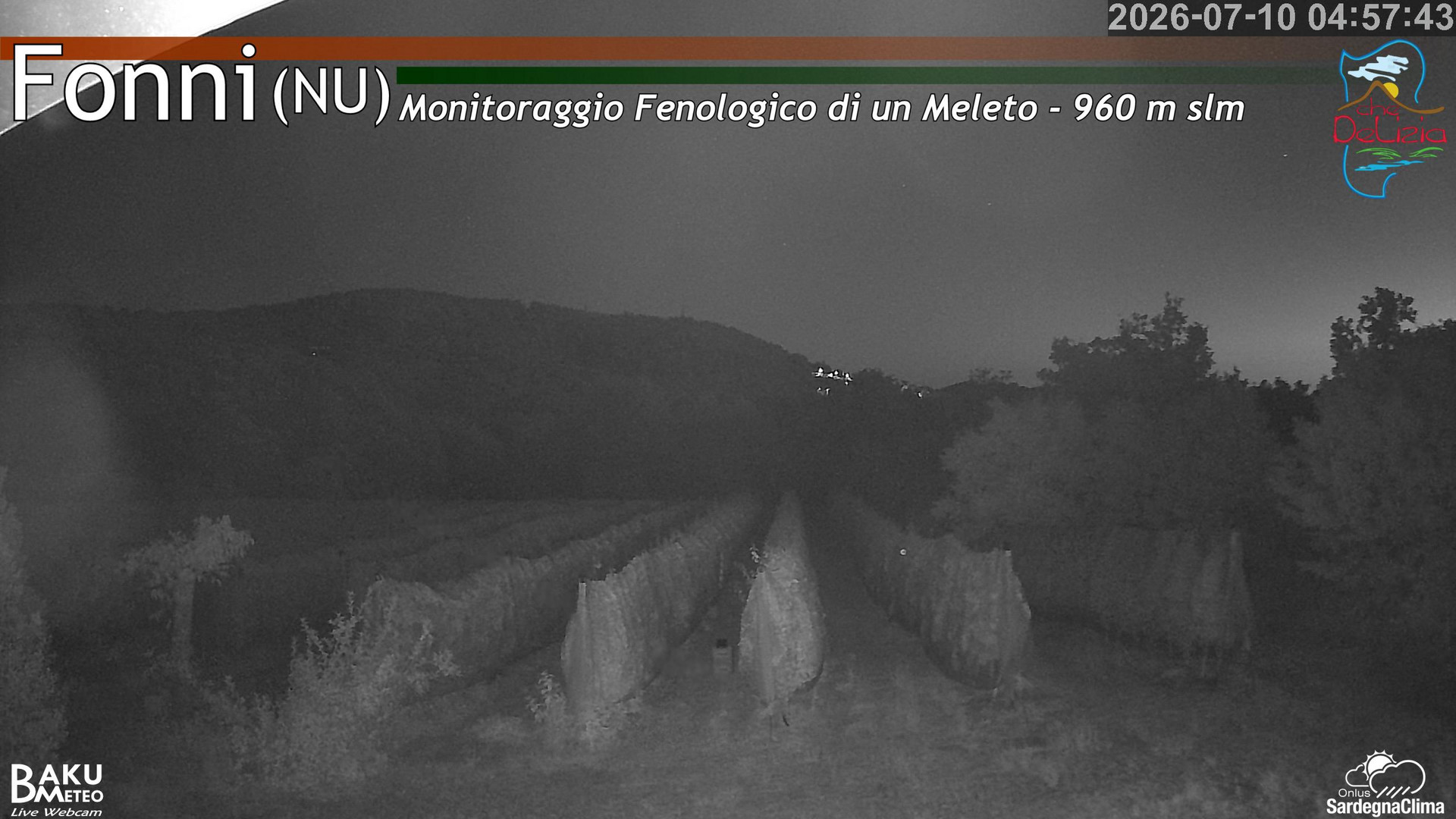 time-lapse frame, Fonni Meleto webcam