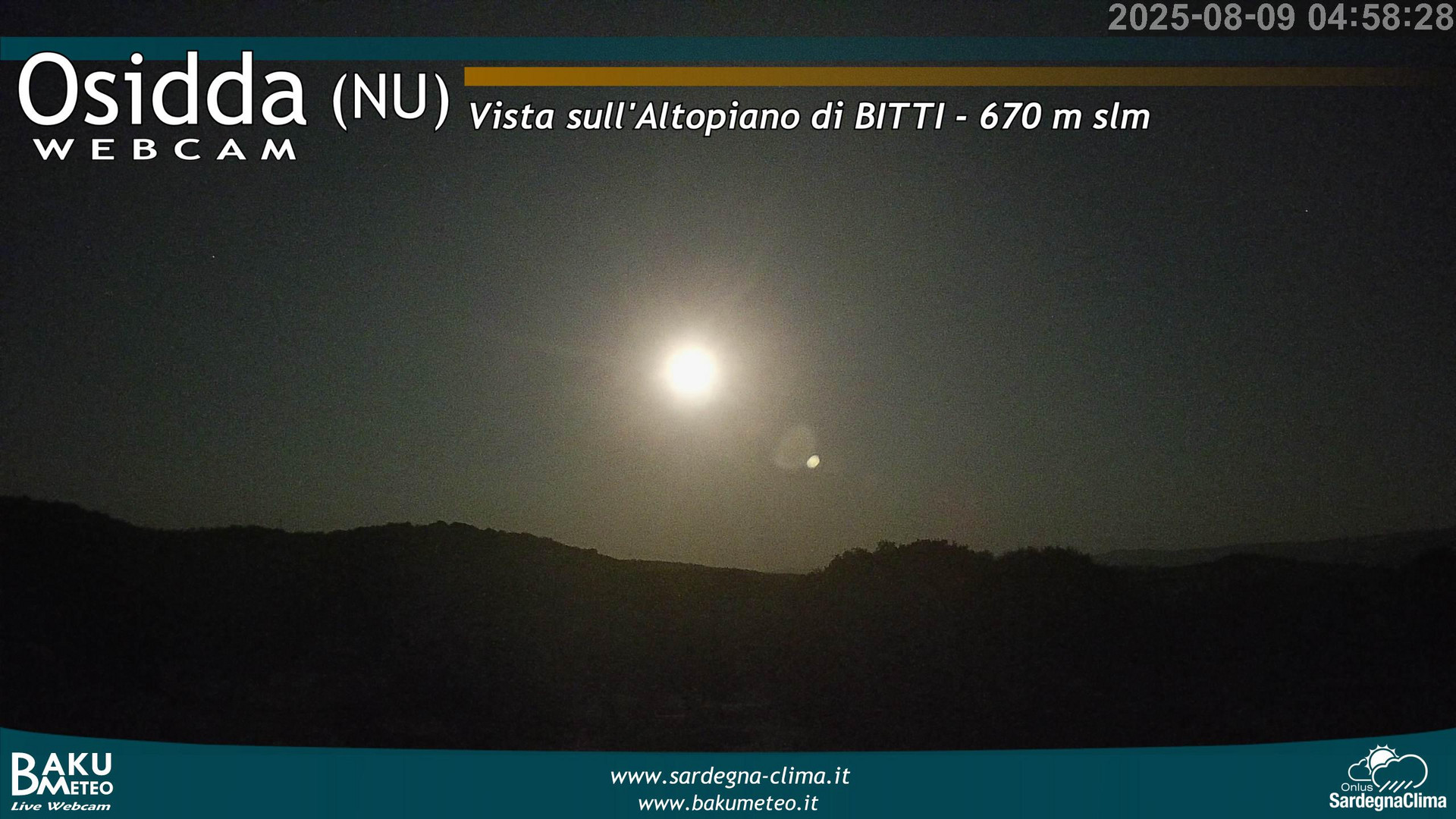 time-lapse frame, Osidda webcam
