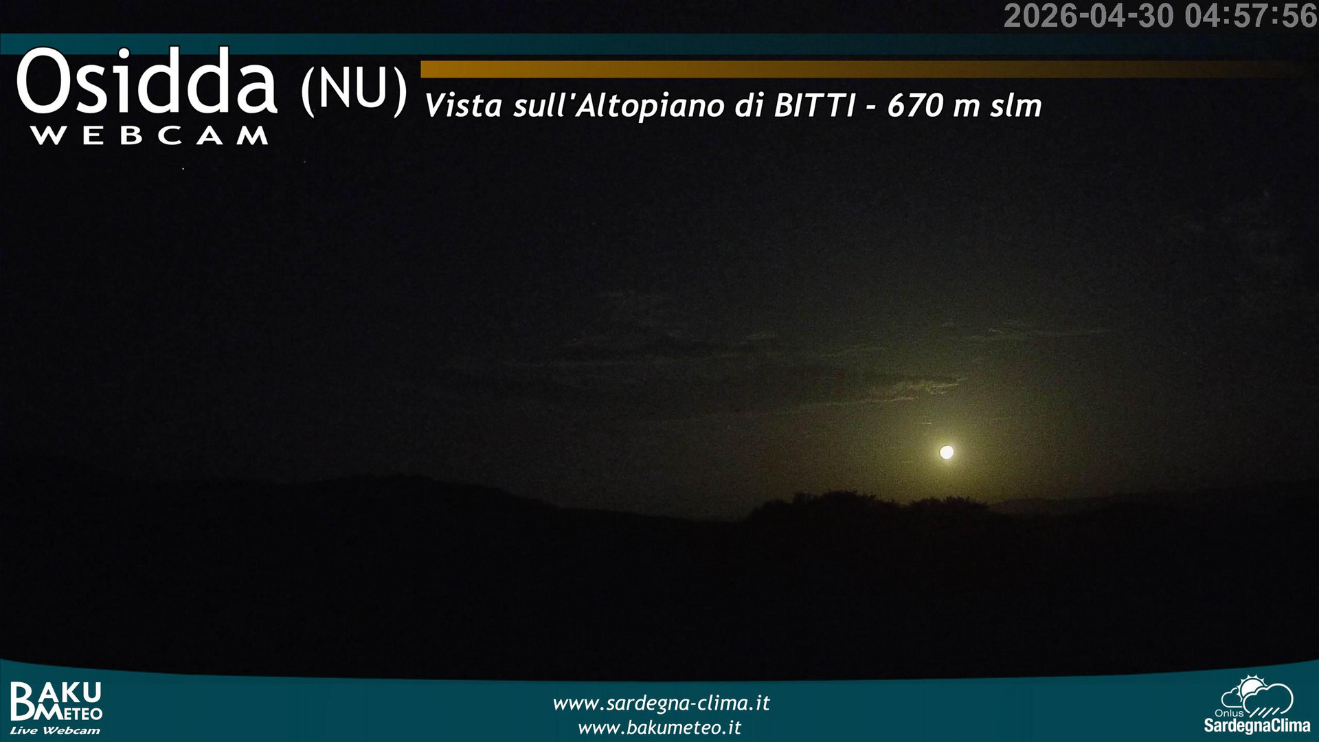 time-lapse frame, Osidda webcam